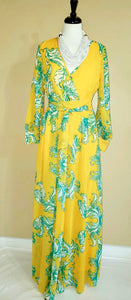 “Charly” Chiffon Yellow Dress