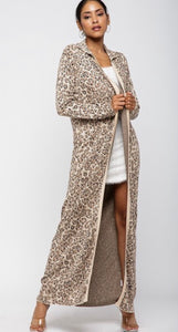 Leopard Bae Duster